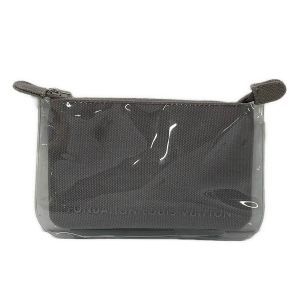 Louis Vuitton Gray FONDATION Museum Unable confirm Pouch